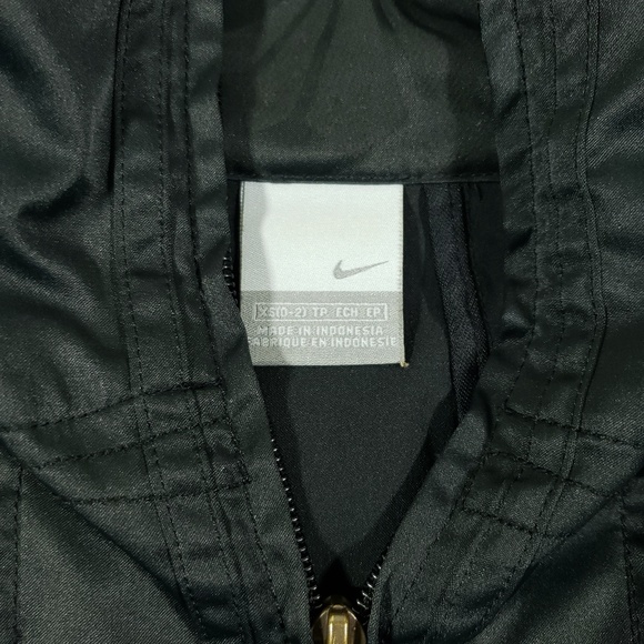 Nike womens black Gray funnel turtle neck zip jack - Picture 6 of 8